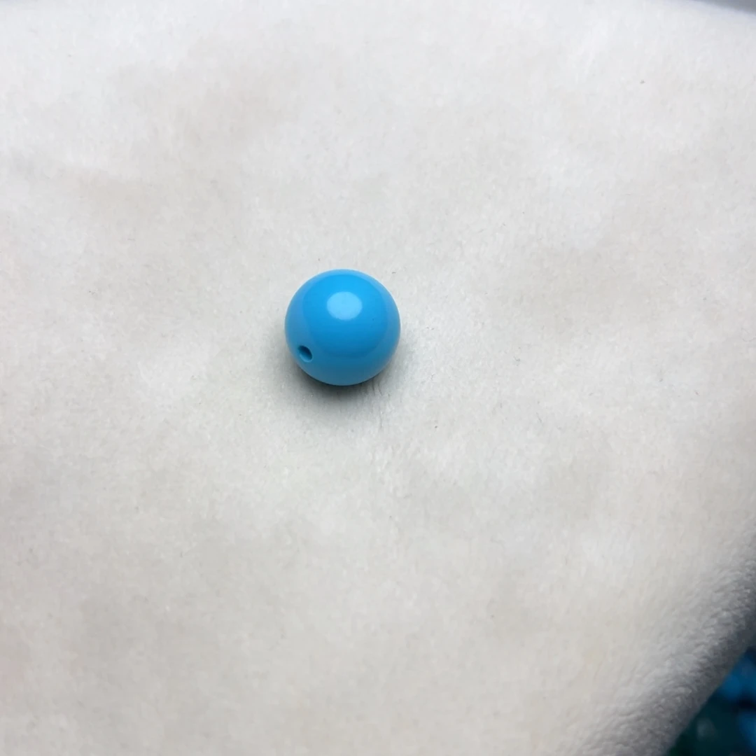 卡12蓝珠子单珠diy配饰