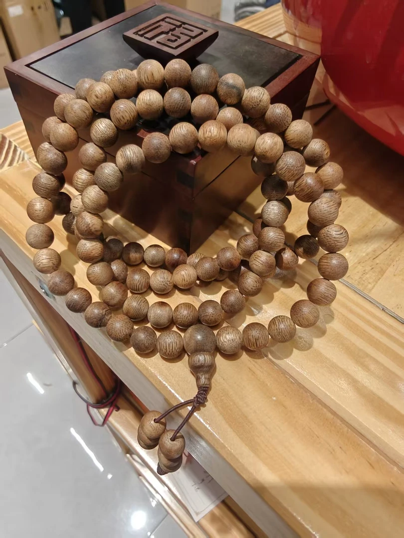 沉香杨华专属----越南芽庄土沉沉香0.8cm多圈九五沉手串C50