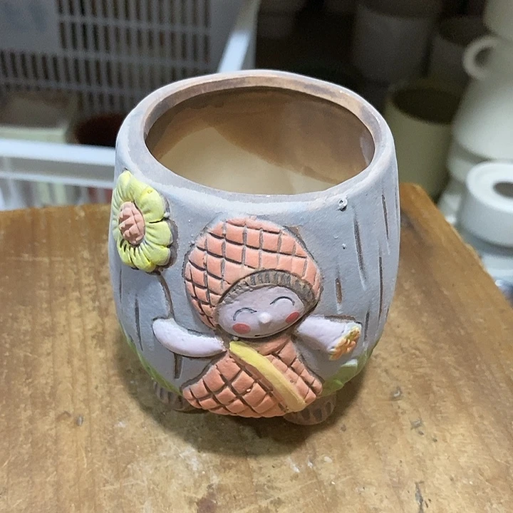 紫砂花盆凑单满12米包邮有孔