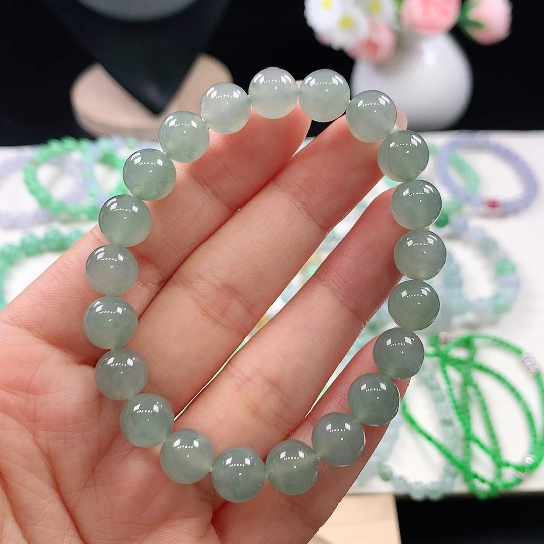 翡翠未镶嵌手链8.9mm