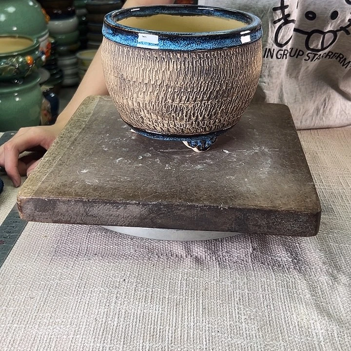 泳坤堂石湾花盆陶瓷