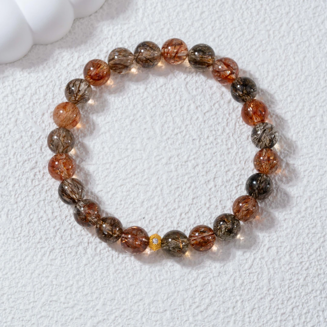 【黑金财库2.0】黑金超七手串925（天然珠宝多样性发其一）