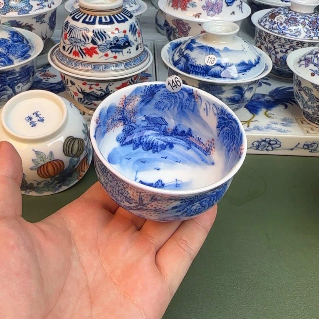 彦祖纯手工手绘茶具146