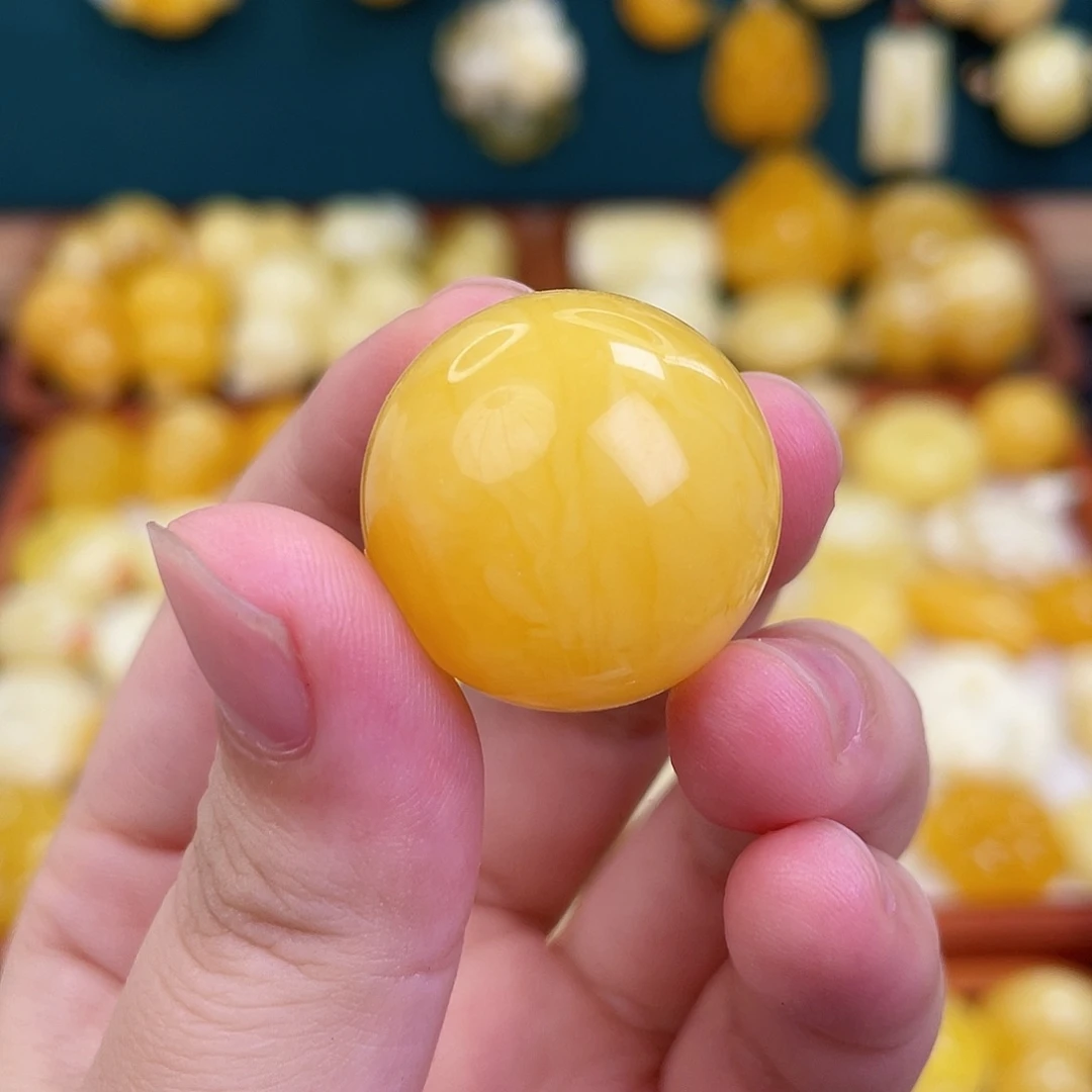 蜜蜡未镶嵌毛衣链蜜蜡