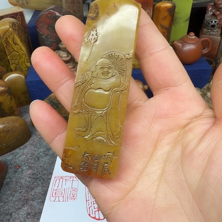 用***4印石寿山石寿山石雕刻工艺精湛