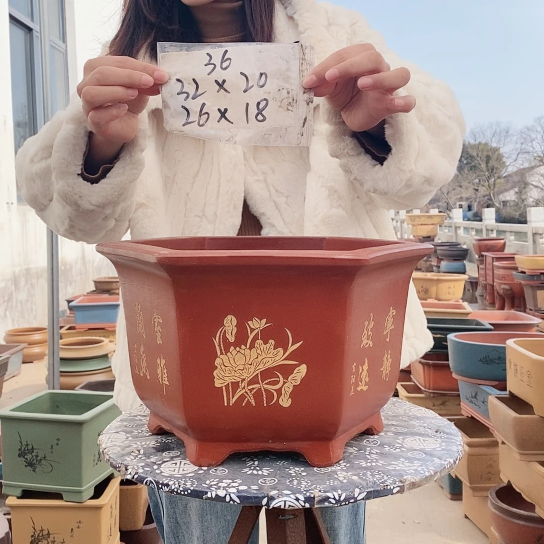 紫砂花盆紫砂花盆