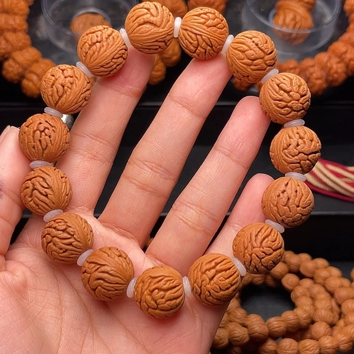 手串桃核精品绣球手串1.5
