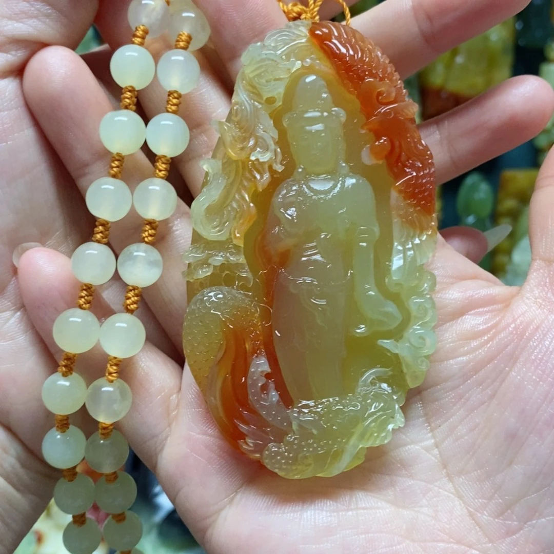 岫玉未镶嵌吊坠(赠链)ℒ****