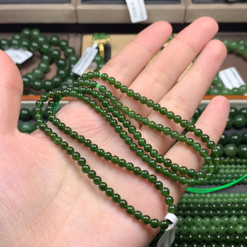 【闪购商品】和田玉（碧玉）颈饰未镶嵌4mm