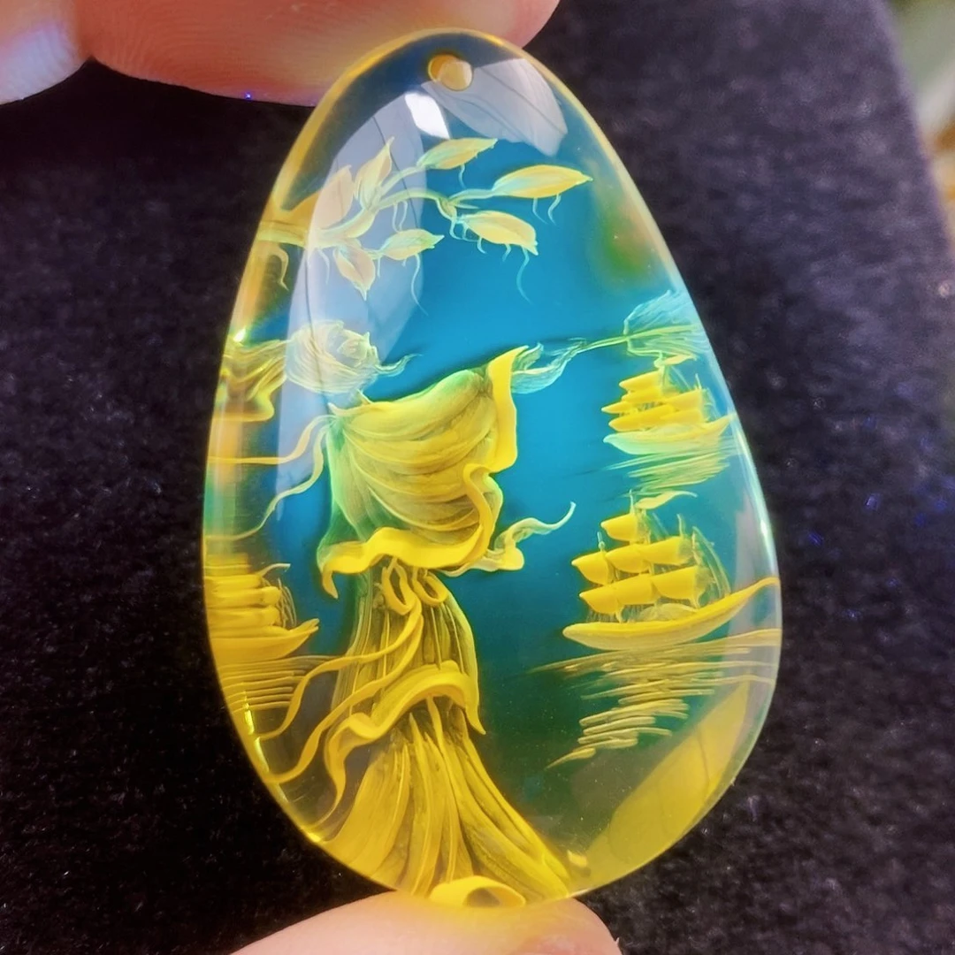 【闪购商品】金珀吊坠(不含链)未镶嵌