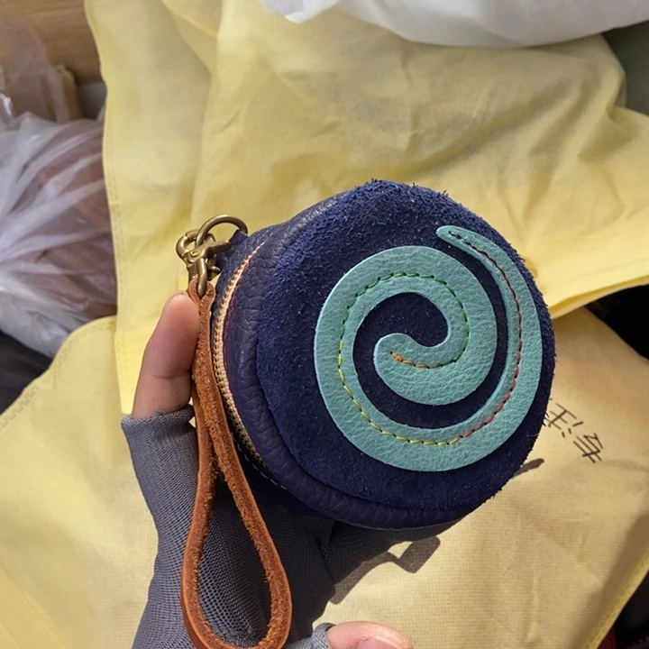 头层牛皮瑕疵小包收纳