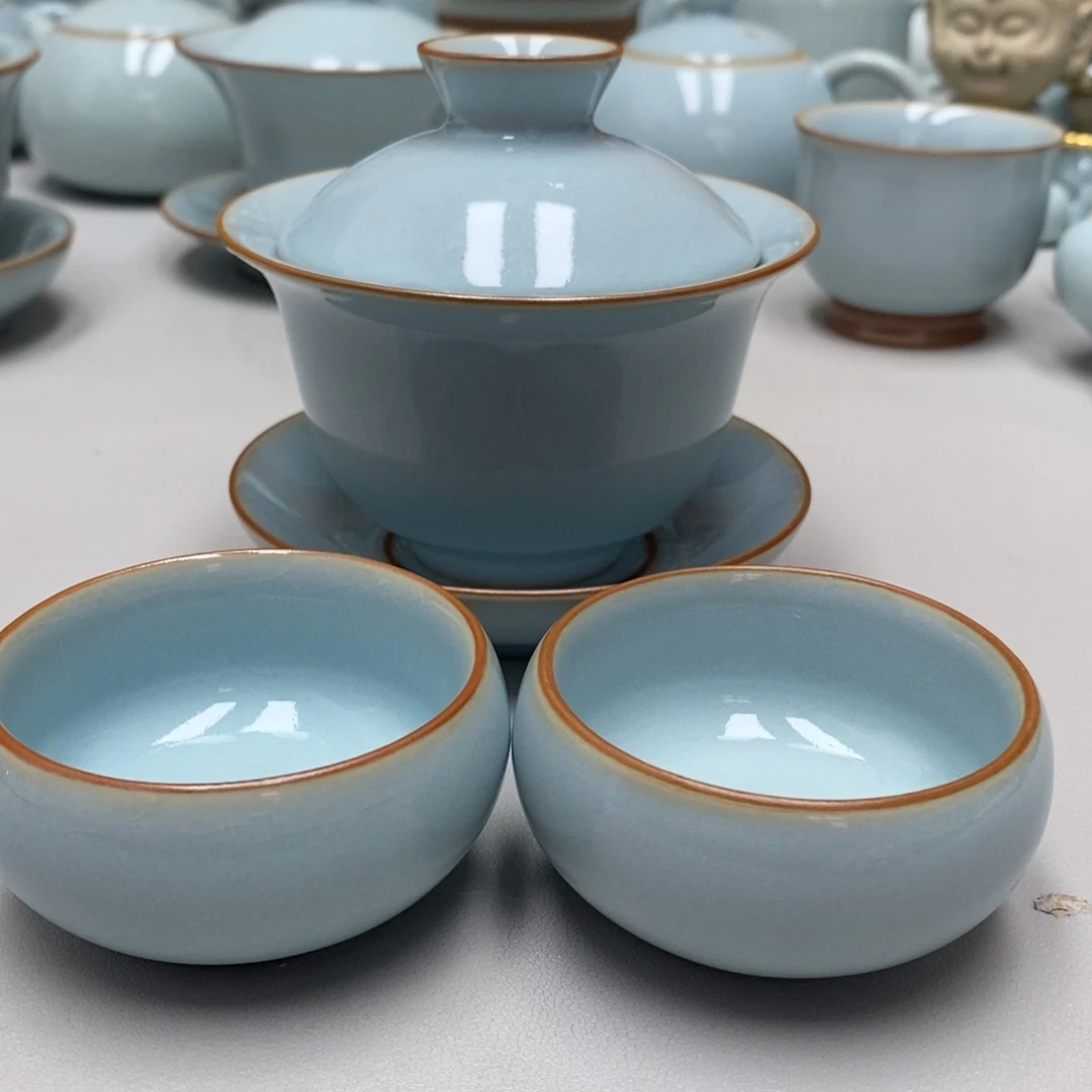 元宝盖碗，一对禅定杯，无礼盒