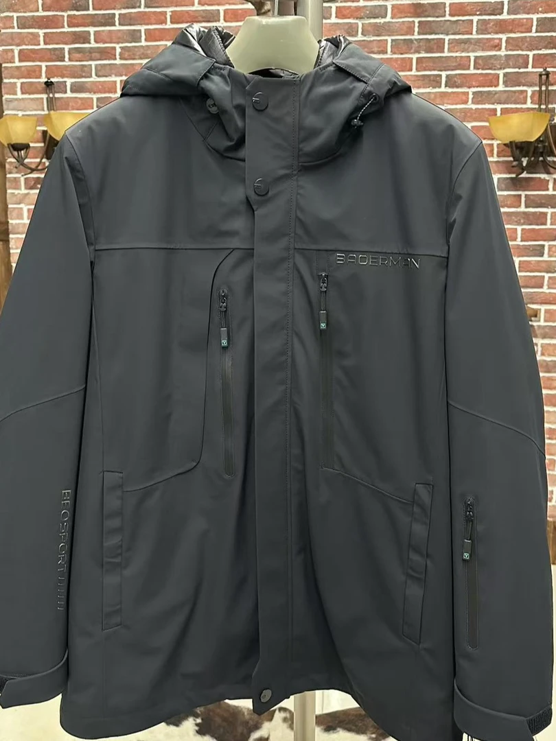 福利款  兔毛羽绒服保暖抗寒连帽休闲