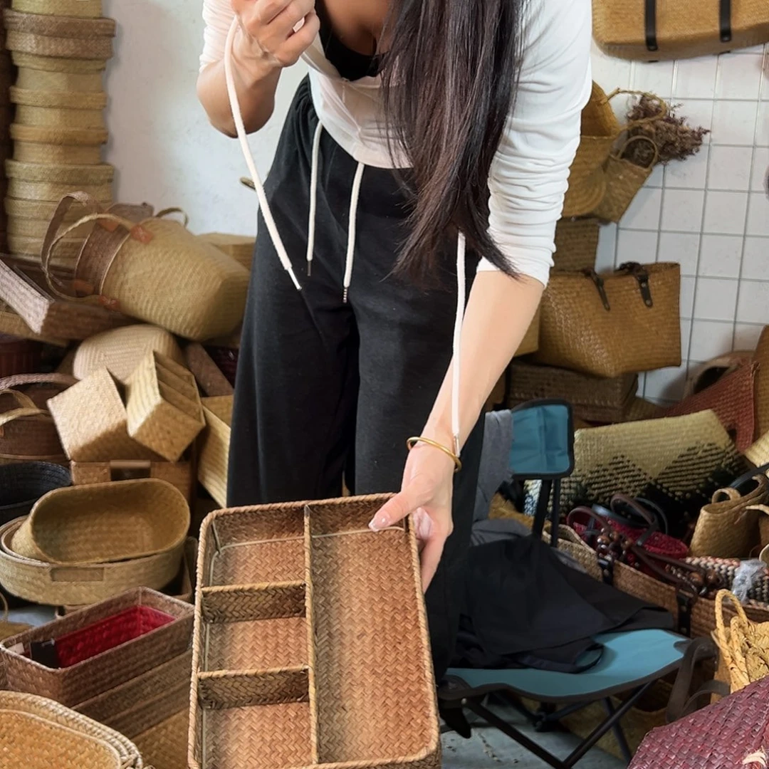 草编草编包/草编收纳盒微瑕疵