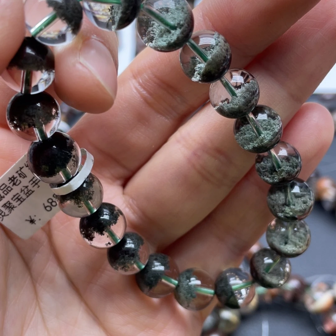 水晶手链未镶嵌绿幽灵聚宝盆