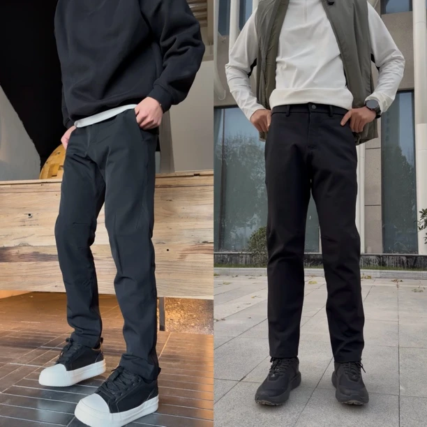 高端系列爆款高尔夫秋冬加绒加厚商务行政通勤百搭软壳西裤