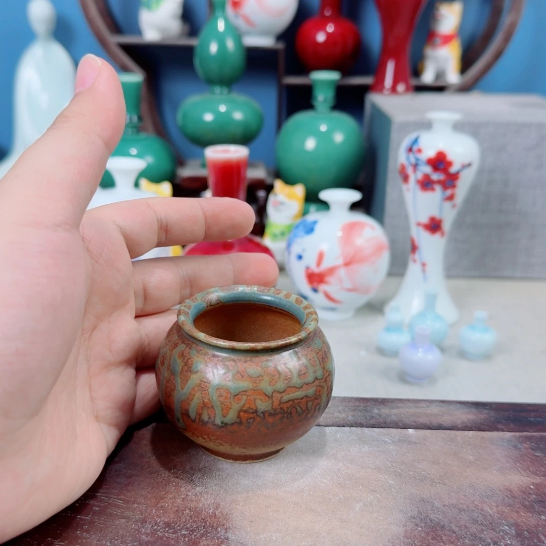 陶瓷手工小花器摆件