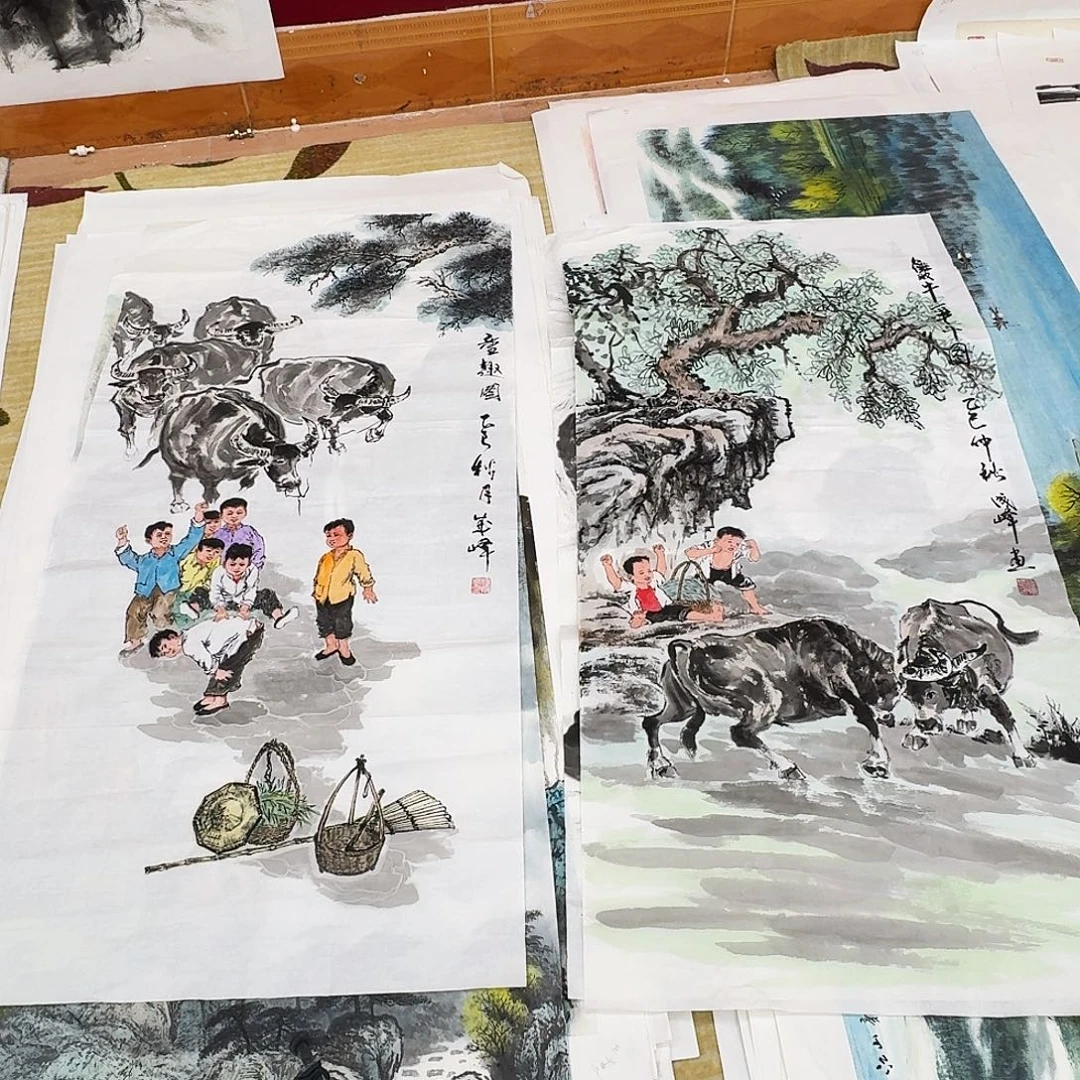 千***水国画四尺整纸哈哈哈哈