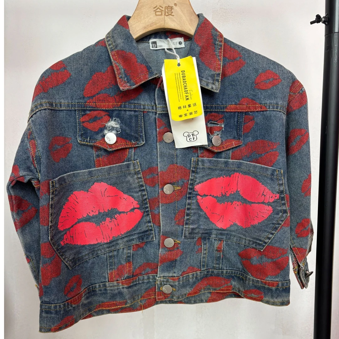 21028儿童牛仔服上衣时尚可爱 休闲