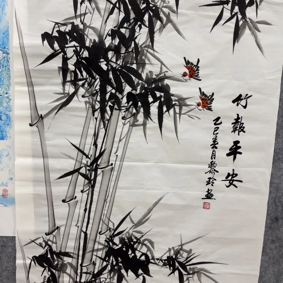 国画黎玲画家花鸟山水国画精品