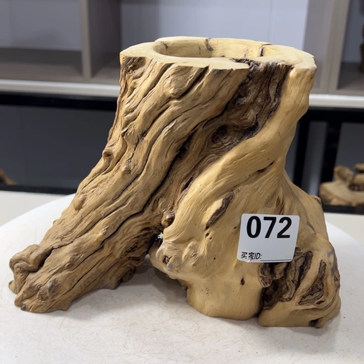 木石榴木榴疤茶桶笔筒