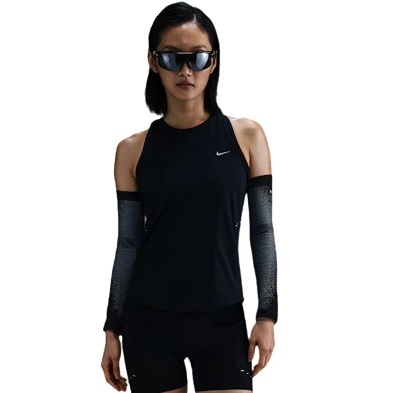 【商城】流光风Nike耐克女子跑步运动休闲无袖T恤背心HQ0621-010