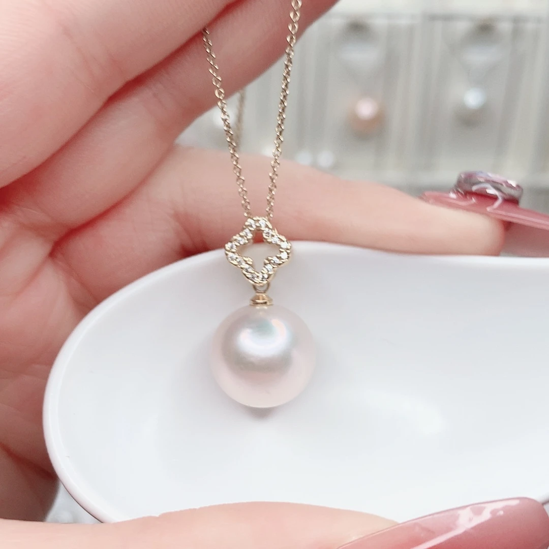 合金淡水珍珠吊坠(赠链)