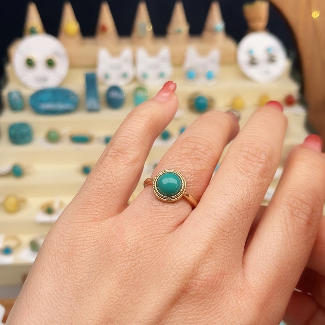 绿松石戒指合金女戒