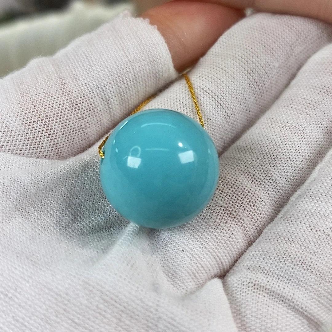 绿松石未镶嵌珠宝奇石19mm+