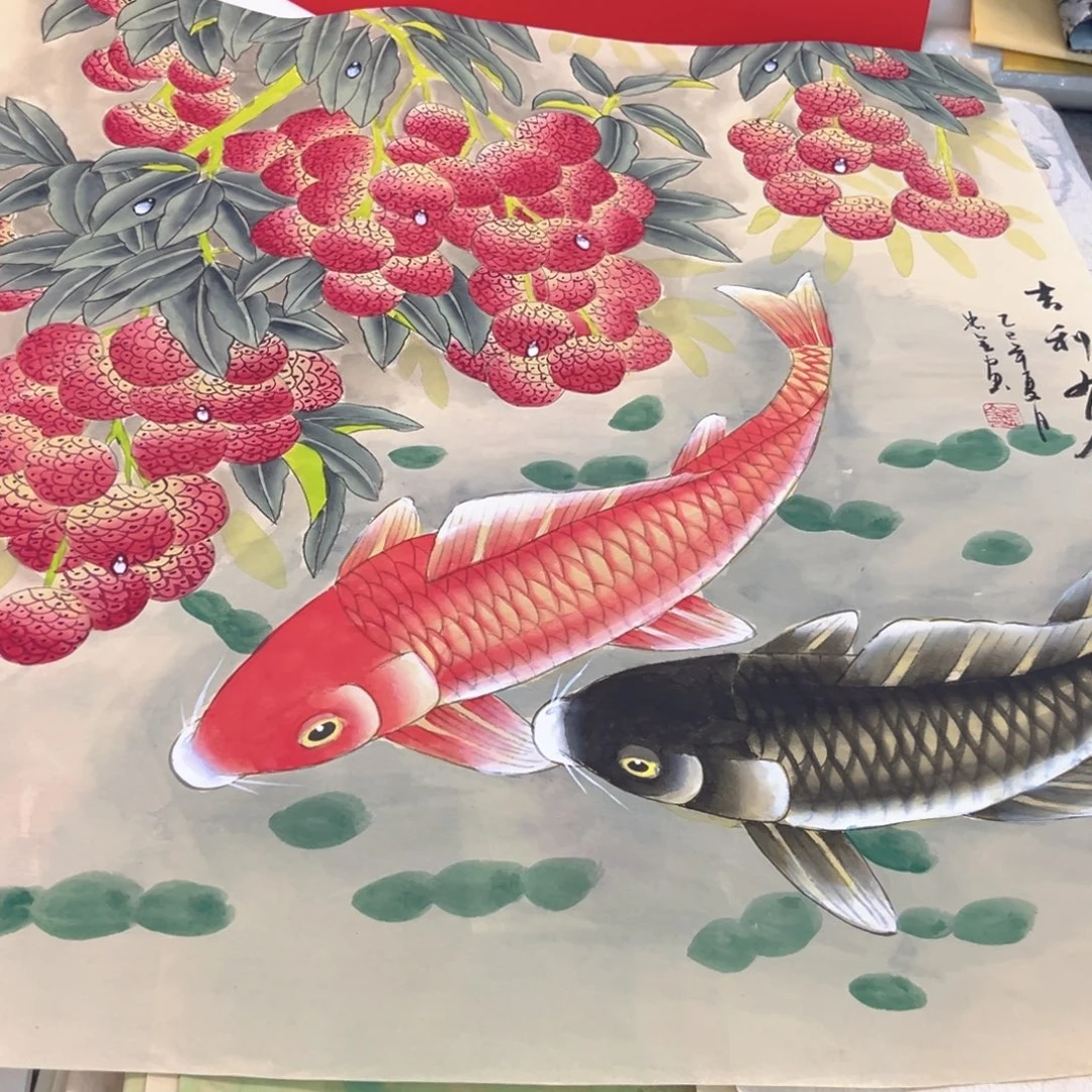 国画纯手绘构图随机发