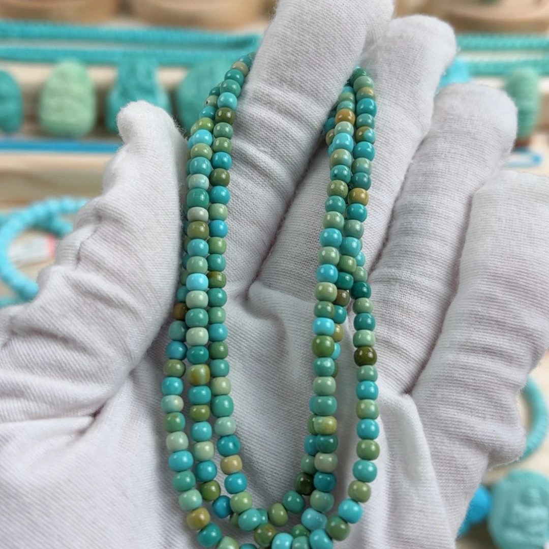 未镶嵌绿松石尺寸3.8mm