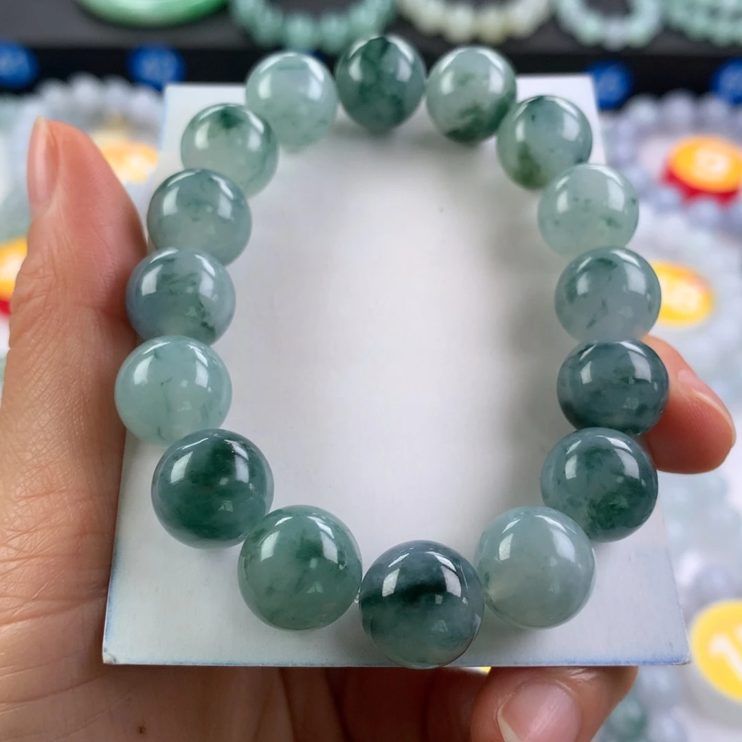 翡翠未镶嵌手链卡12.8