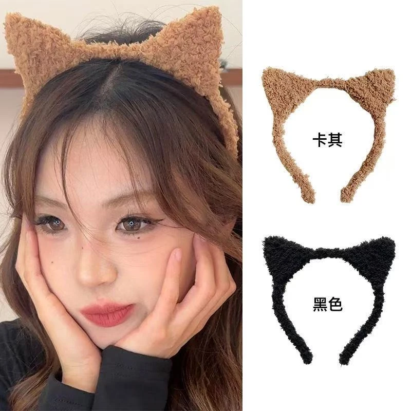 【新疆包邮】发饰可爱猫咪发箍绒毛甜美猫耳朵发饰洗脸面膜束发