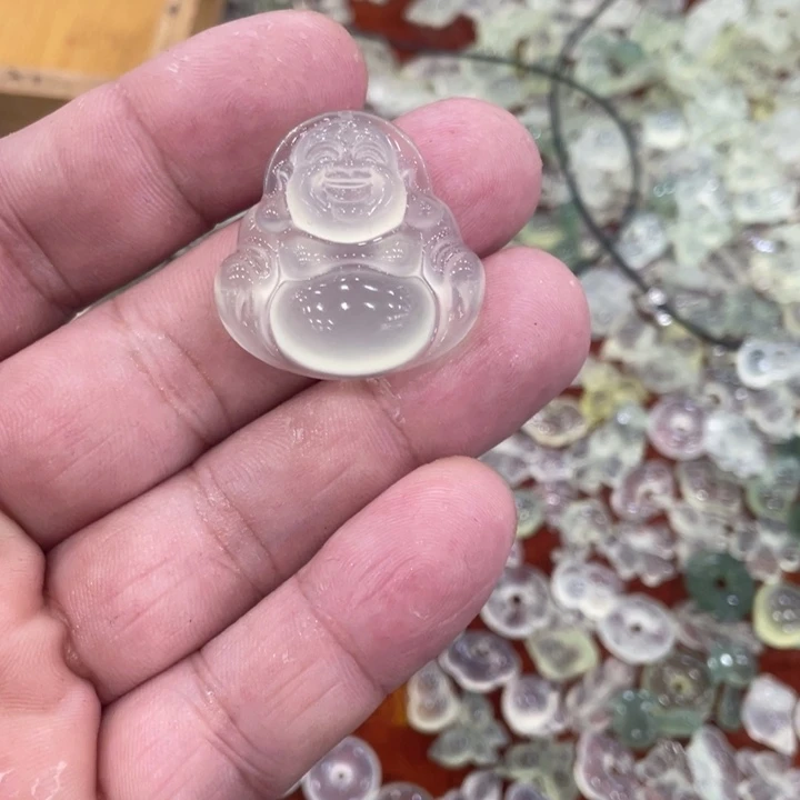 蛇纹石玉合金颈饰
