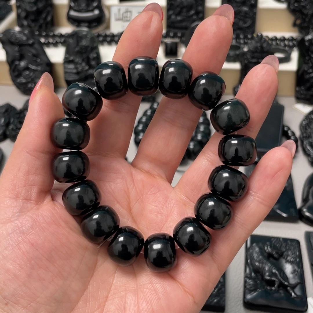 靓***仔蛇纹石玉未镶嵌手串