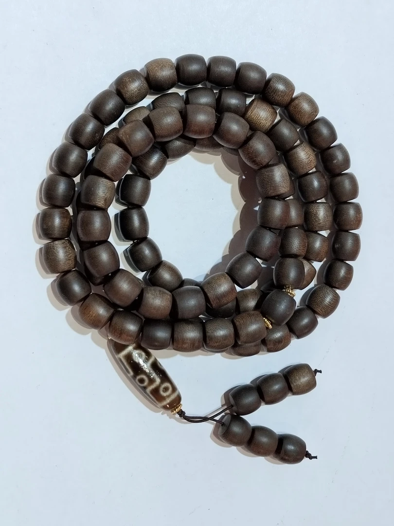 沉香   金丝凤缕纹越南芽庄白奇1.3长串鼓珠