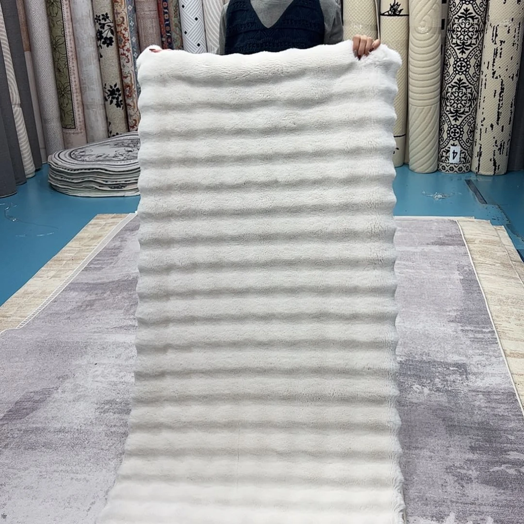 混纺80×200误差±1-3cm麂皮绒泡泡球仿兔毛特价福利