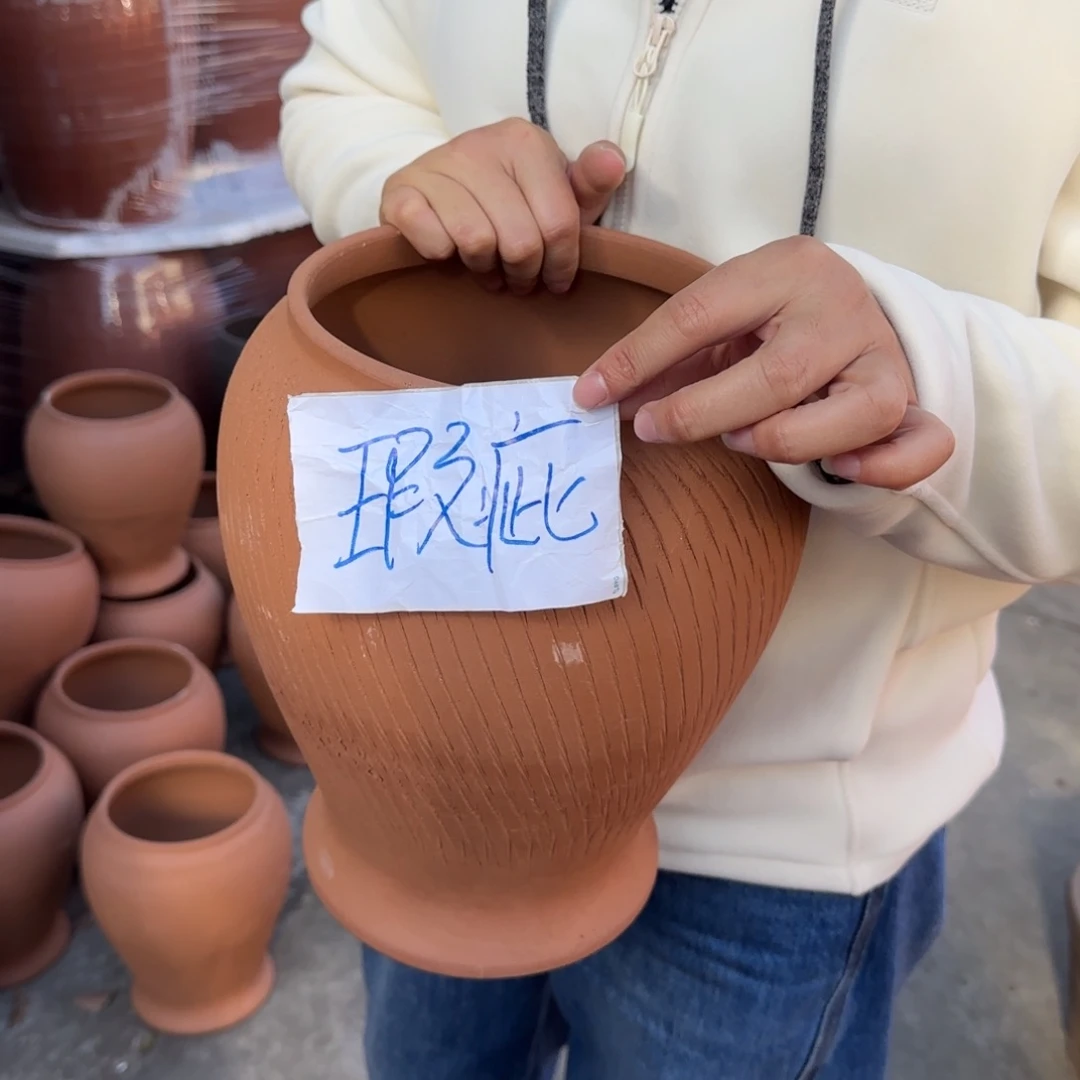 花盆紫砂口20高29宜兴紫砂瑕疵底部