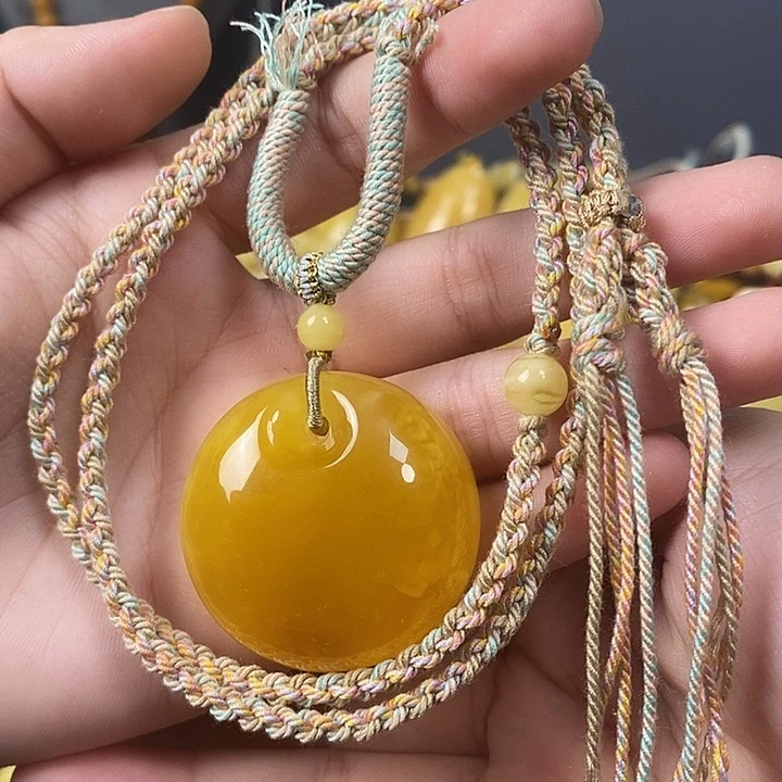 琥珀未镶嵌裸石公主扣