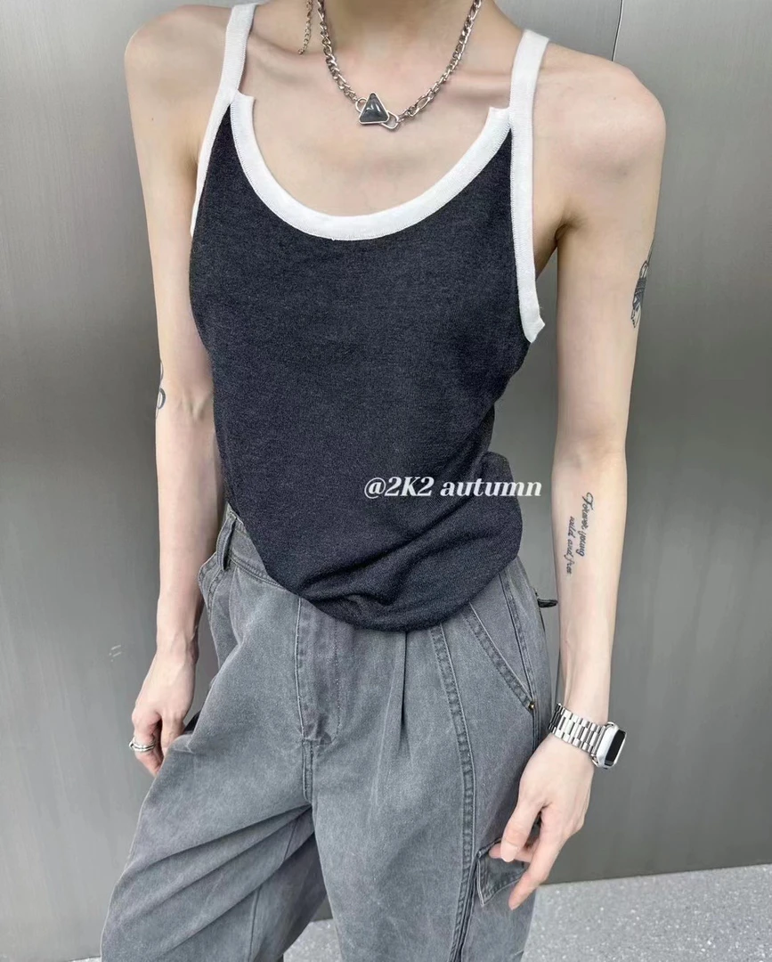 有货十三行X2#68009夏季福利高品质吊带上衣，衣长：55cm