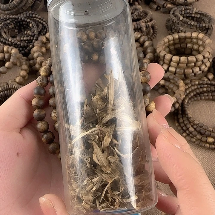 沉香沉香碎屑奇楠沉香虎斑07圆珠17g多圈多样性发一