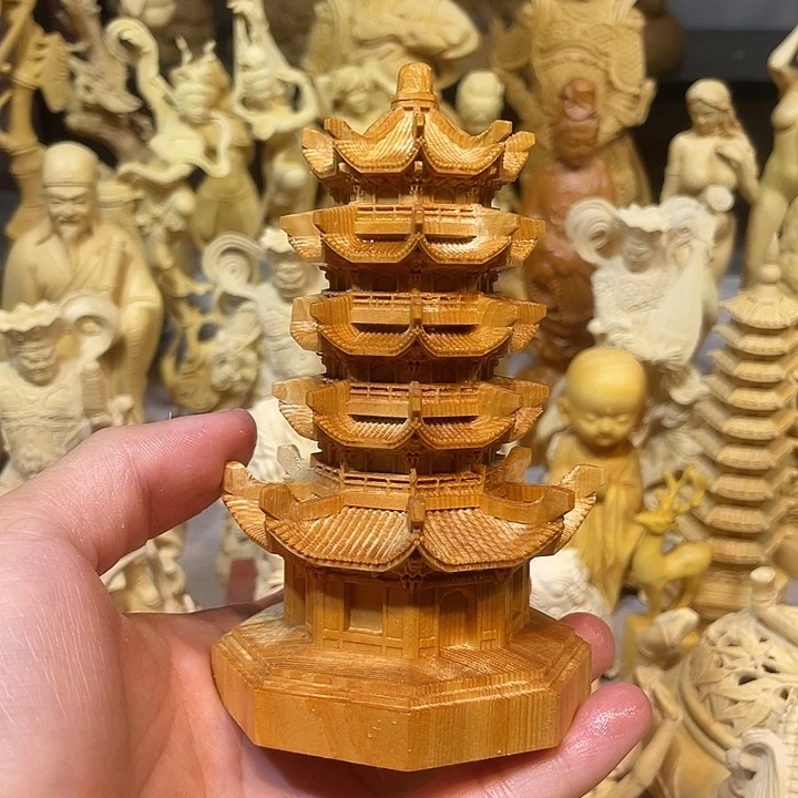 黄杨木小瑕疵文昌塔