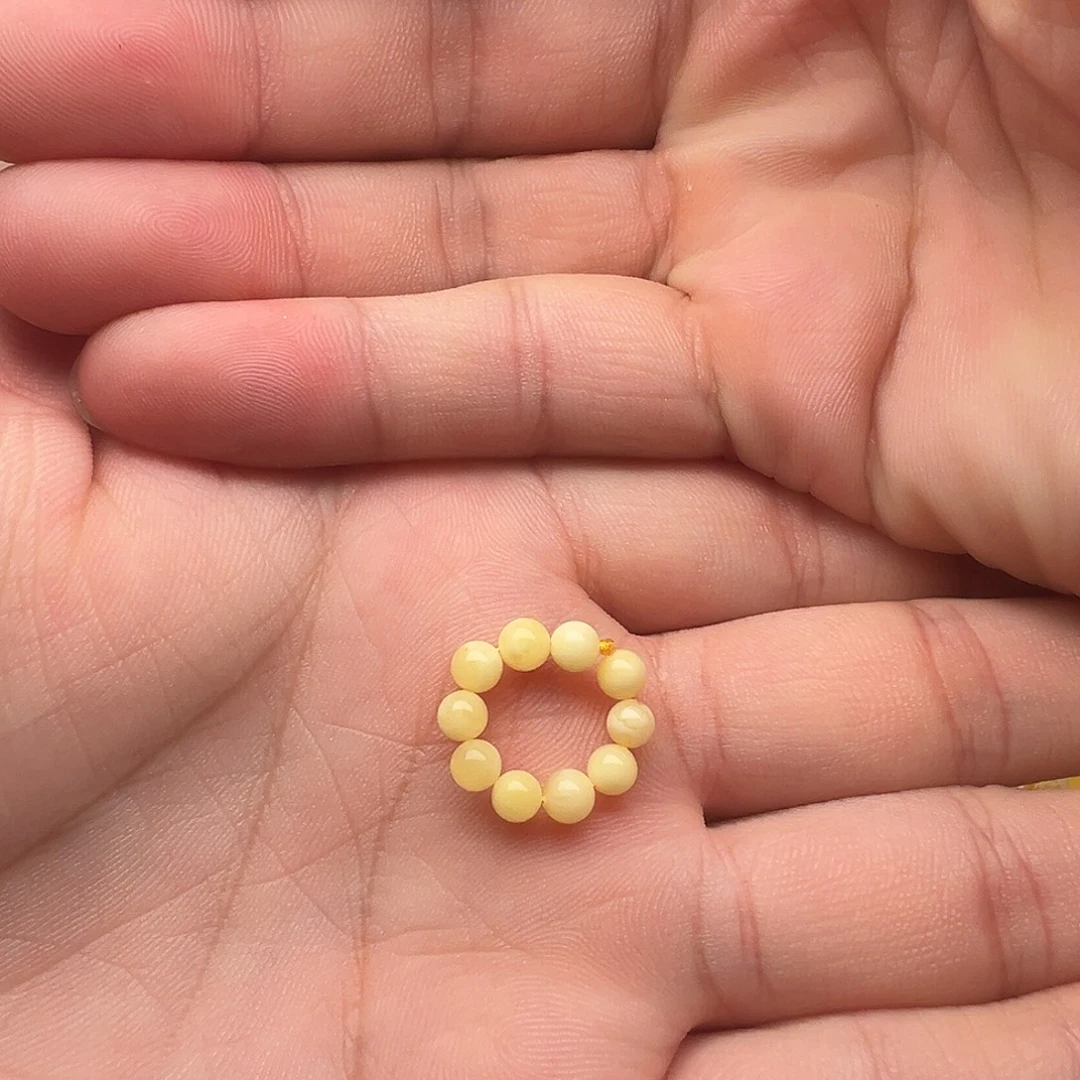 蜜蜡未镶嵌颈饰蜜蜡小米珠跑环