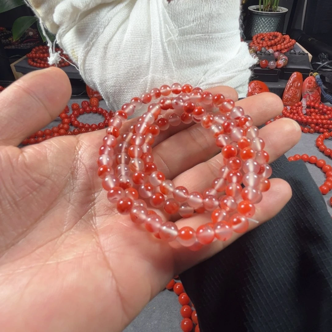南红玛瑙手链未镶嵌拓***叔