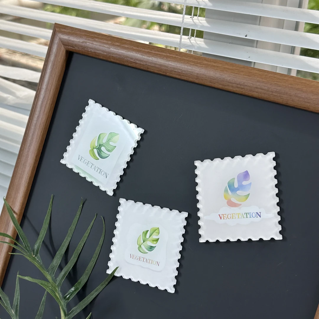 草木集logo植物周边冰箱贴