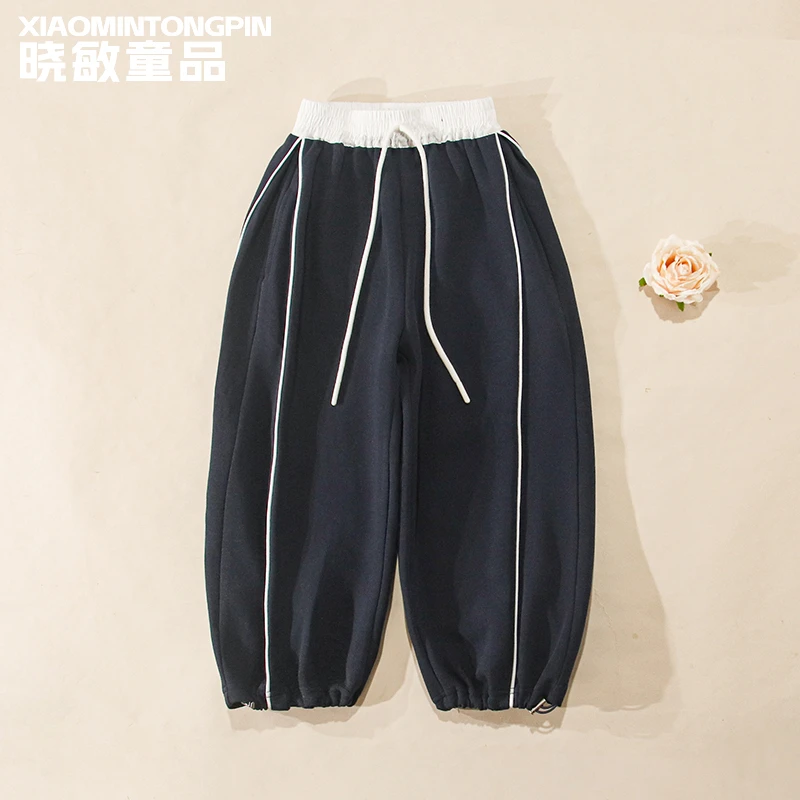 【青花】压褶滚筋休闲裤3C3756