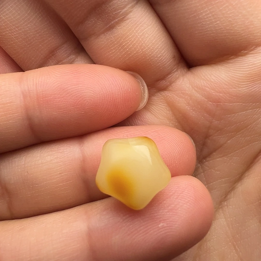 蜜蜡未镶嵌颈饰星星（打孔不退换）