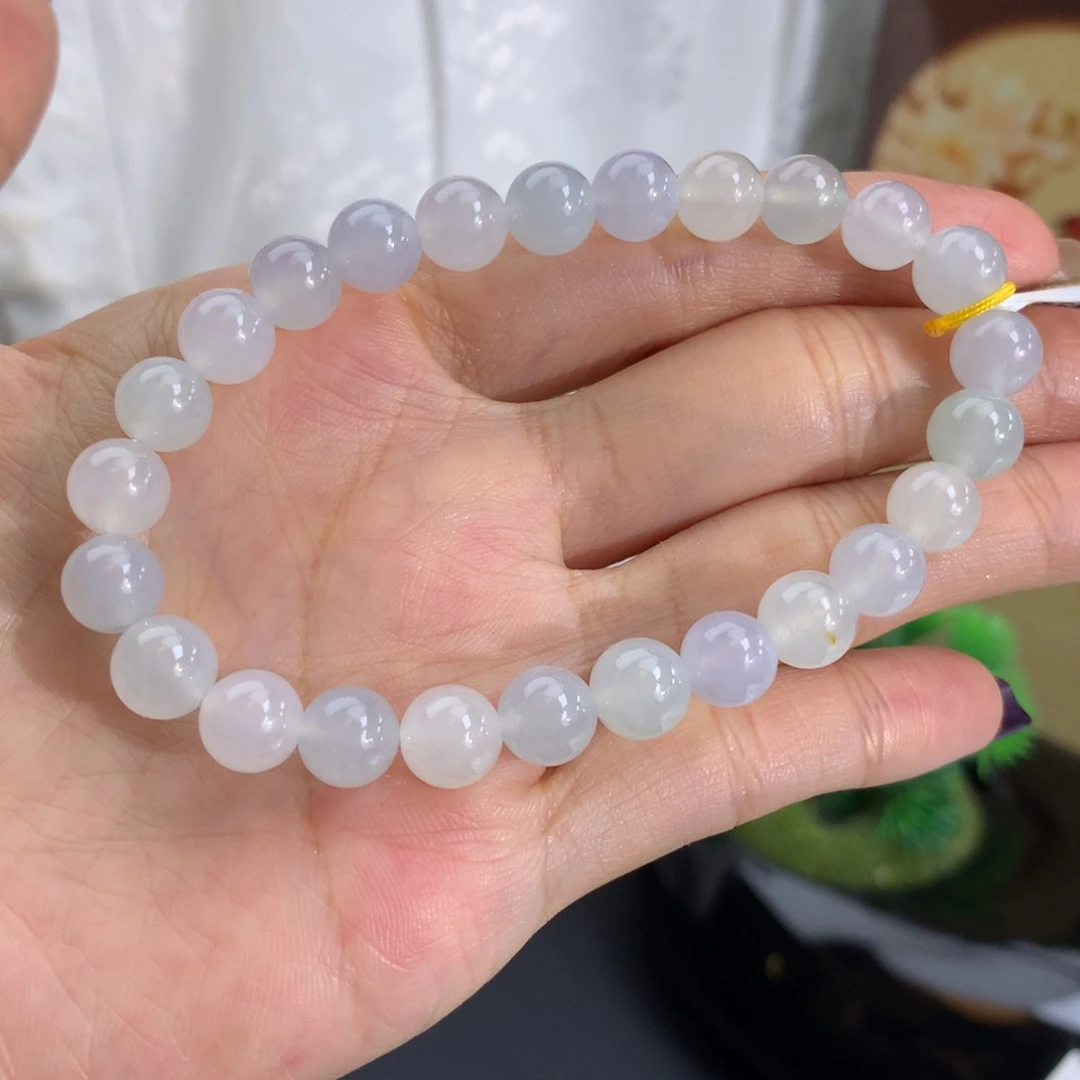 未镶嵌手串翡翠卡7.6冰胶马卡龙手串