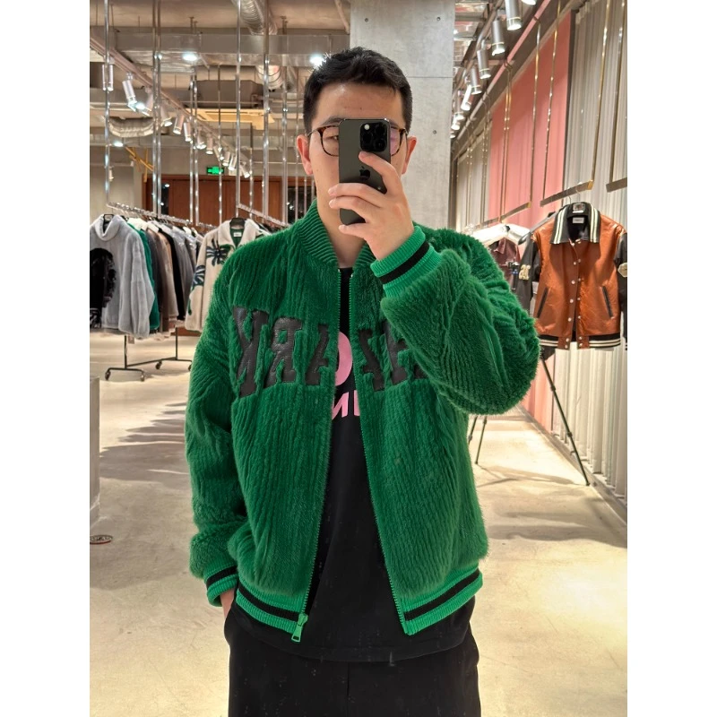 （主店）LA CALIFFA 哥本哈根紫标小母貂手工沿条立体剪裁男士皮衣