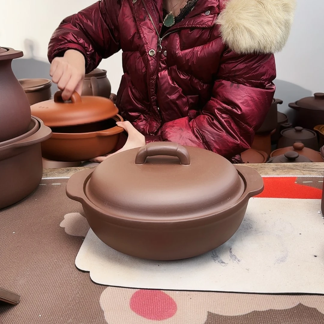 紫砂砂锅2升正品无暇